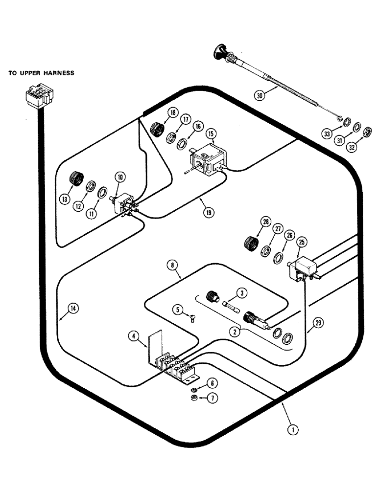 Схема запчастей Case IH 870 - (312) - CAB, INSTRUMENT PANEL, CONTROLS & WIRING, WITH AIR CONDITIONER, BETTENDORF (09) - CHASSIS/ATTACHMENTS