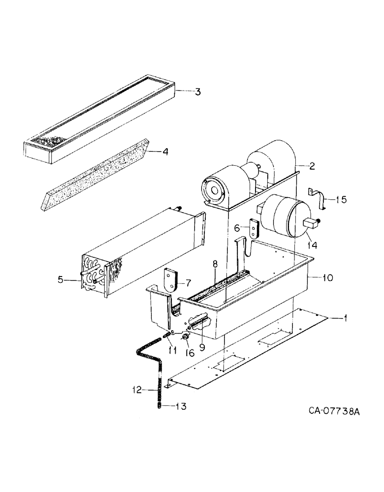 Схема запчастей Case IH 7288 - (13-20) - SUPERSTRUCTURE, HEATING AND AIR CONDITIONING CORE (05) - SUPERSTRUCTURE