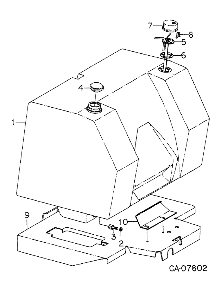 Схема запчастей Case IH 5488 - (12-06) - POWER, MAIN FUEL TANK AND SUPPORTS Power