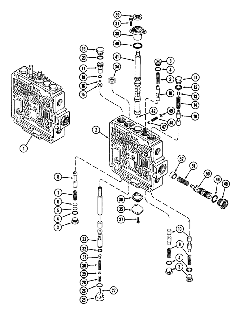 Схема запчастей Case IH 2290 - (8-364) - HYDRAULICS, POWER SHIFT CONTROL VALVE ASSEMBLY (08) - HYDRAULICS