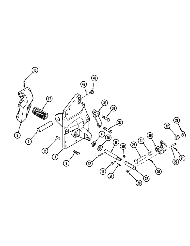 Схема запчастей Case IH 8920 - (6-052) - TRANSMISSION, PARK LOCK (06) - POWER TRAIN