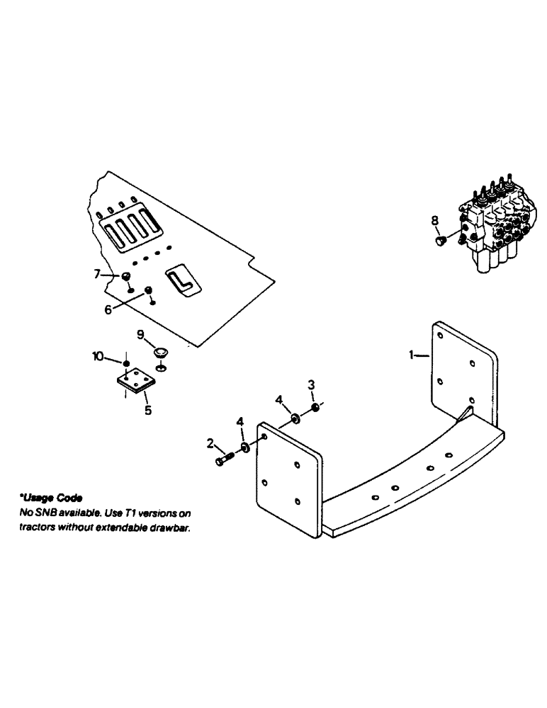 Схема запчастей Case IH 9130 - (06-6) - DRAWBAR HANGER AND MISCELLANEOUS, WITHOUT THREE POINT HITCH (12) - FRAME
