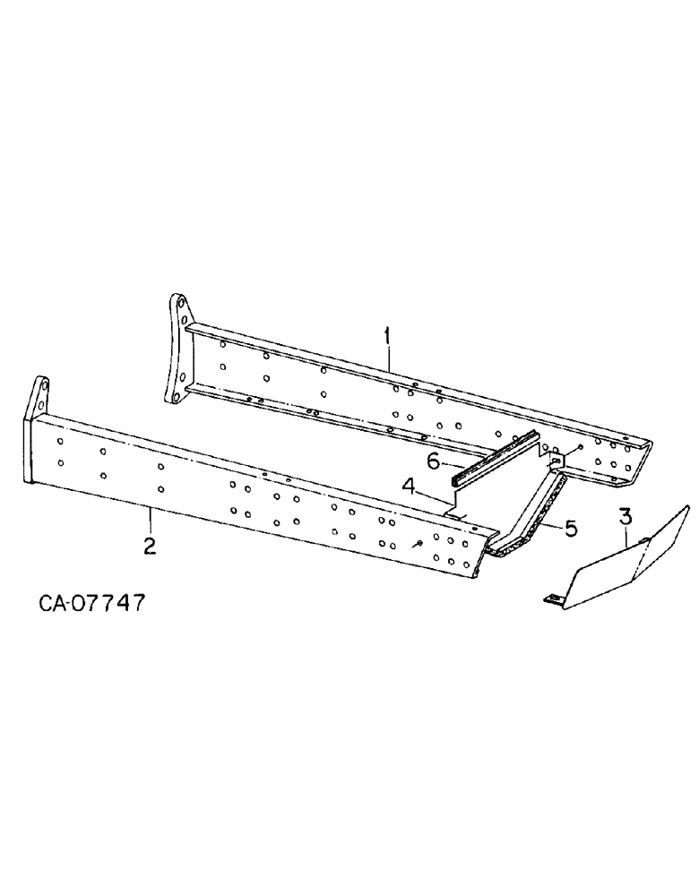 Схема запчастей Case IH 3488 - (09-01) - FRAME, FRONT FRAME CHANNELS (12) - FRAME
