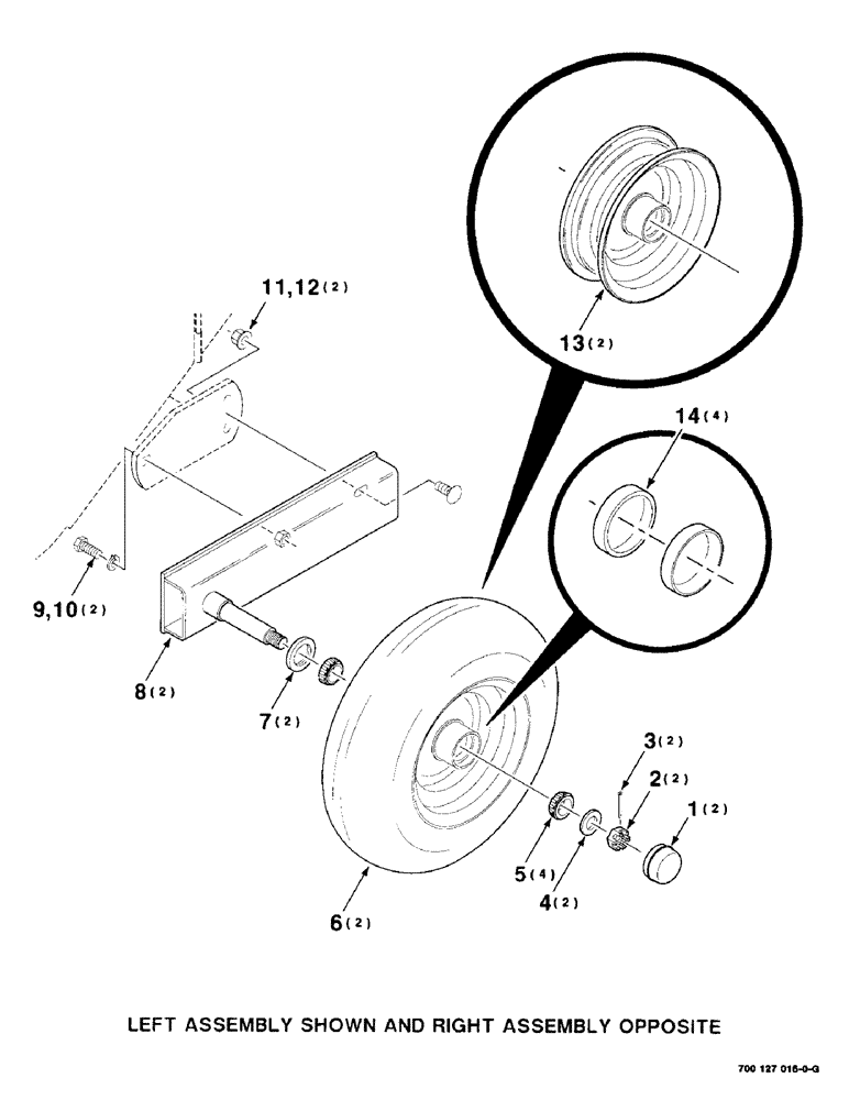 Схема запчастей Case IH 8575 - (3-20) - PICKUP GAUGE WHEEL ASSEMBLY Pickup