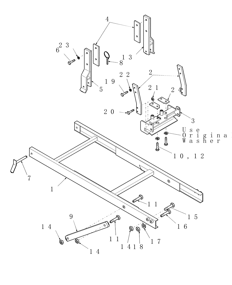 Схема запчастей Case IH BHX190 - (06) - SUBFRAME, 716437016 - D25, DX25, D29, DX29, D33, DX33 TRACTORS 