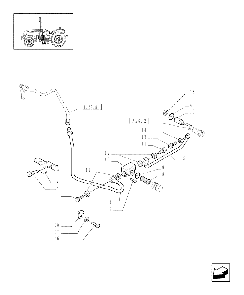 Схема запчастей Case IH JX1095N - (1.28.8/02[01]) - (VAR.297) HI-LO NA - GEAR LUBRICATION SYSTEM, OIL FILTER, CONNECTIONS AND PIPES (03) - TRANSMISSION
