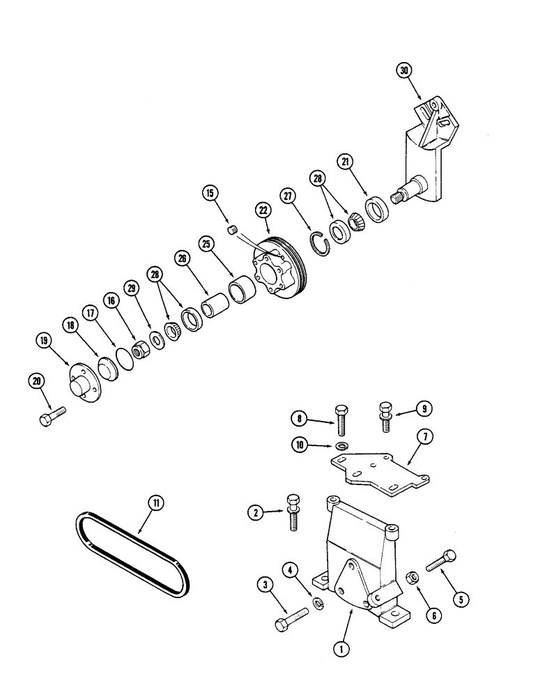 Схема запчастей Case IH STEIGER - (2-08) - FAN DRIVE, 855 ENGINE (02) - ENGINE