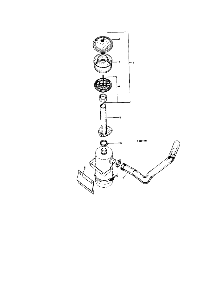 Схема запчастей Case IH 276 - (6-67[1]) - AIR PRE-CLEANER ATTACHMENTS, EXPORT ONLY (02) - ENGINE