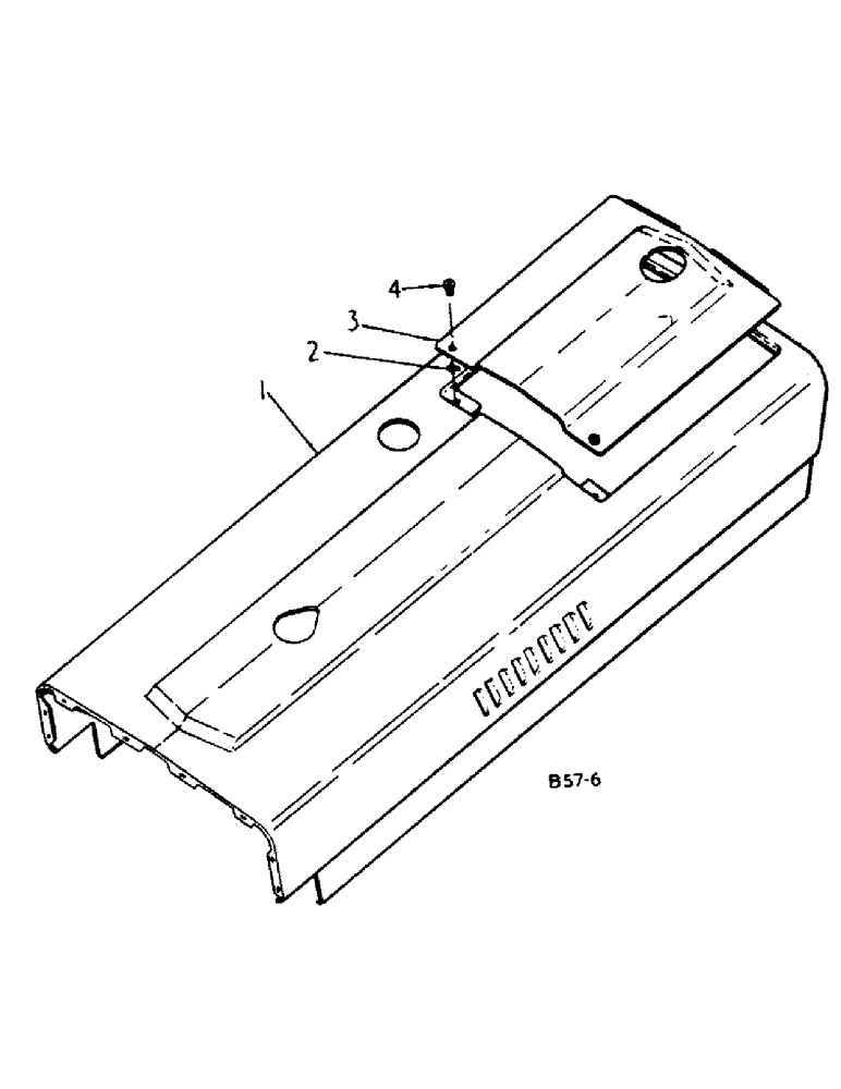 Схема запчастей Case IH 384 - (13-01) - SUPERSTRUCTURE, HOOD AND REAR COVER (05) - SUPERSTRUCTURE