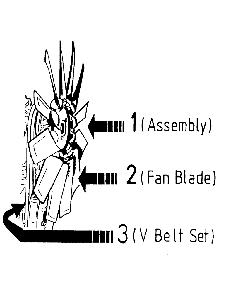 Схема запчастей Case IH 7000 - (C02-09) - COOLING FAN AND DRIVE BELT, 3306 Engine & Engine Attachments