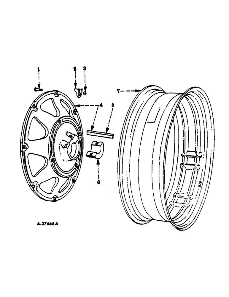 Схема запчастей Case IH 350 - (242) - CHASSIS, REAR WHEELS, PNEUMATIC TIRES (12) - CHASSIS