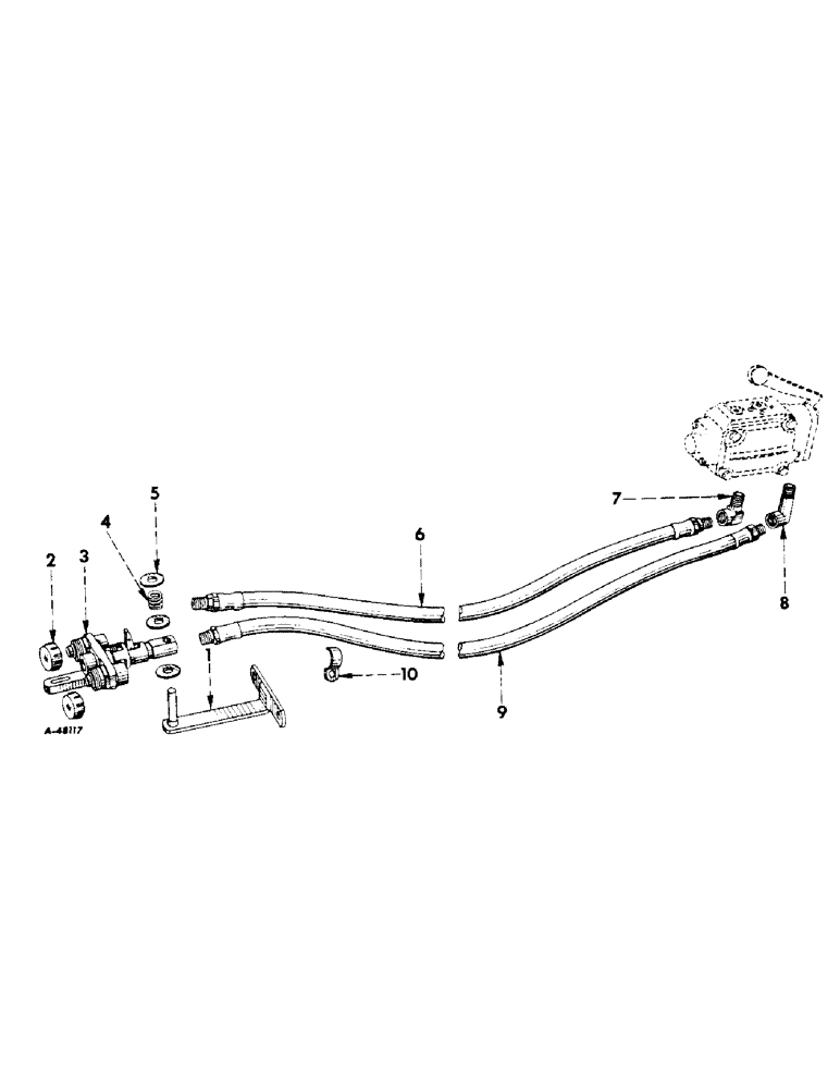 Схема запчастей Case IH 330 - (224) - HYDRAULIC SYSTEM, REMOTE CONTROL ADAPTER, INTERNATIONAL 330 (07) - HYDRAULIC SYSTEM