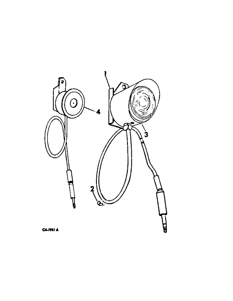 Схема запчастей Case IH 950 - (C-48[A]) - REMOTE VISUAL AND HORN ALARM ATTACHMENT 
