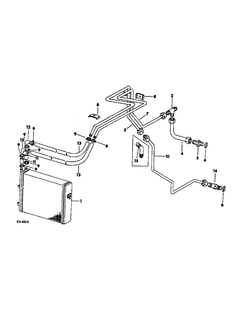 Схема запчастей Case IH 574 - (06-04) - COOLING, OIL COOLER, HYDROSTATIC DRIVE TRACTORS Cooling