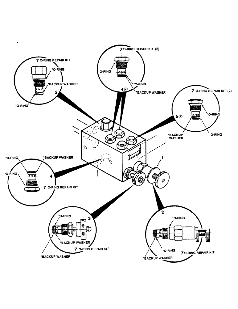 Схема запчастей Case IH 8450 - (104) - VALVE, BALE TENSIONER, SERIAL NUMBER CFH0015001 THRU 0015274 (07) - HYDRAULICS