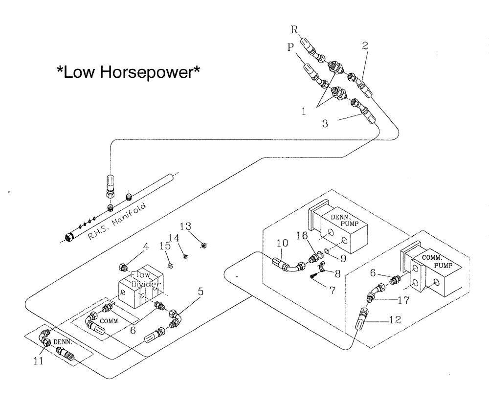 Схема запчастей Case IH 7700 - (B09[08]) - HYDRAULIC CIRCUIT {STANDARD TOPPER WITHOUT SIDETRIM} Hydraulic Components & Circuits