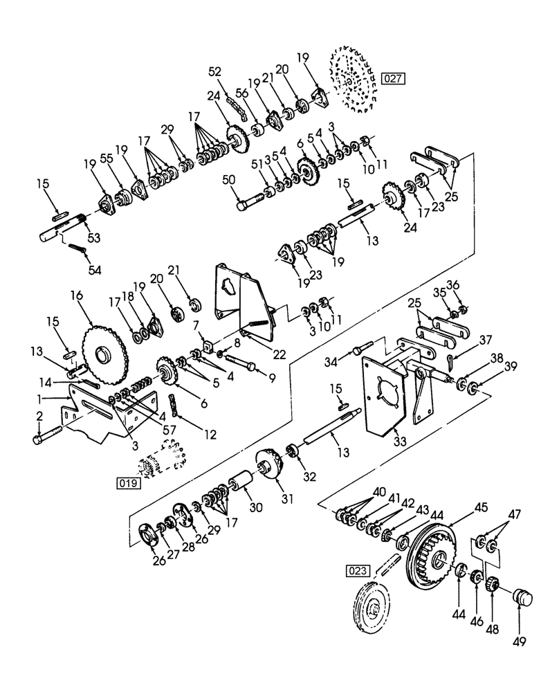 Схема запчастей Case IH SBX520 - (021) - FEEDER DRIVE, SBX520 (60) - PRODUCT FEEDING