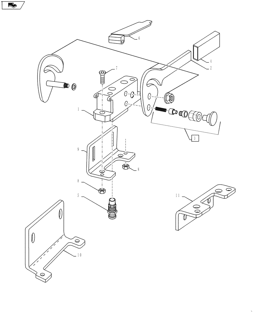 Схема запчастей Case IH L765 - (35.310.AP) - VAR - 717561006 - QUICK RELEASE 2 COUPLER - LOWER PART 1/2" (35) - HYDRAULIC SYSTEMS