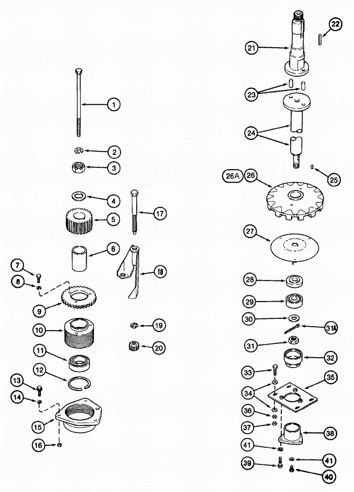 Схема запчастей Case IH 620 - (09A-23) - DOFFER (13) - PICKING SYSTEM