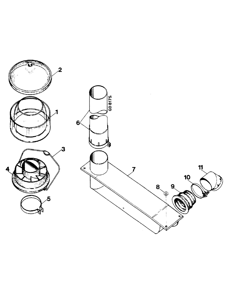 Схема запчастей Case IH 844S - (12-08) - PRECLEANER Power