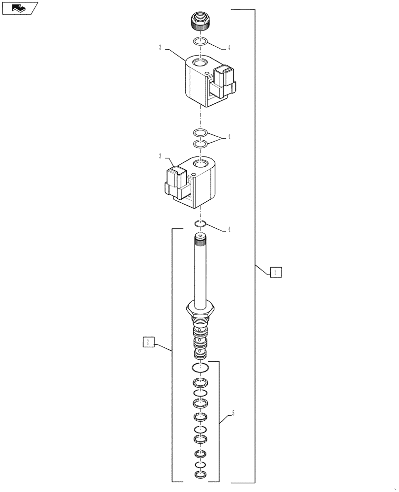 Схема запчастей Case IH 4420 - (06-046) - SOLENOID VALVE Hydraulic Plumbing