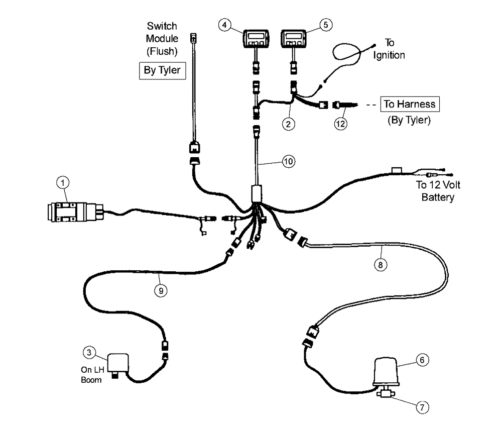 Схема запчастей Case IH PATRIOT 150 - (12-002) - CONTROLLER - DICKEY-JOHN™ (06) - ELECTRICAL