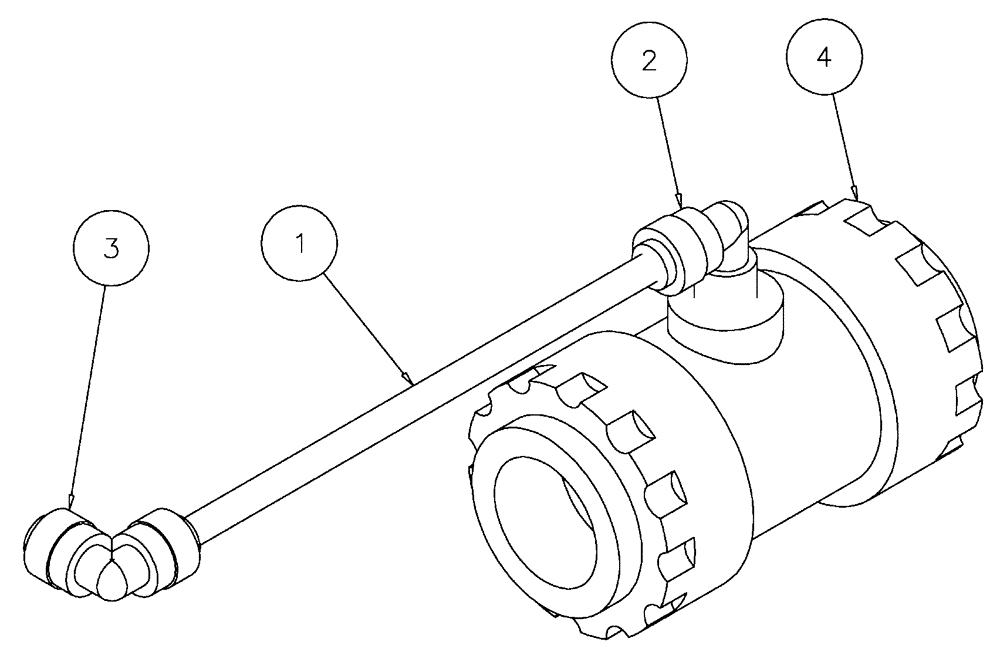 Схема запчастей Case IH FLX610 - (05-028) - NOZZLE STOP, LINE END GROUP Liquid Plumbing