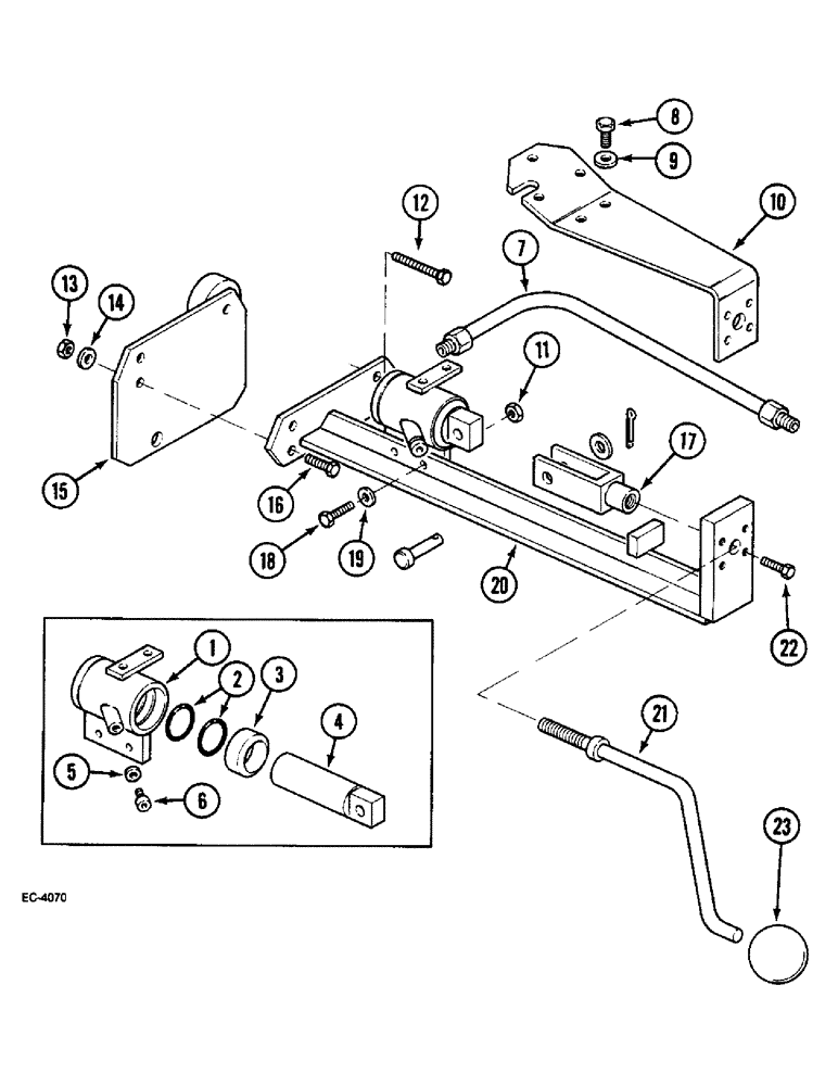 Схема запчастей Case IH 2120 - (9-132) - LOAD CYLINDER AND MOUNTINGS (09) - CHASSIS/ATTACHMENTS