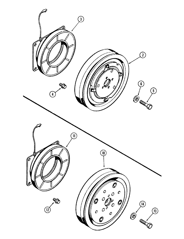 Схема запчастей Case IH 870 - (325G) - COMPRESSOR CLUTCH (09) - CHASSIS/ATTACHMENTS
