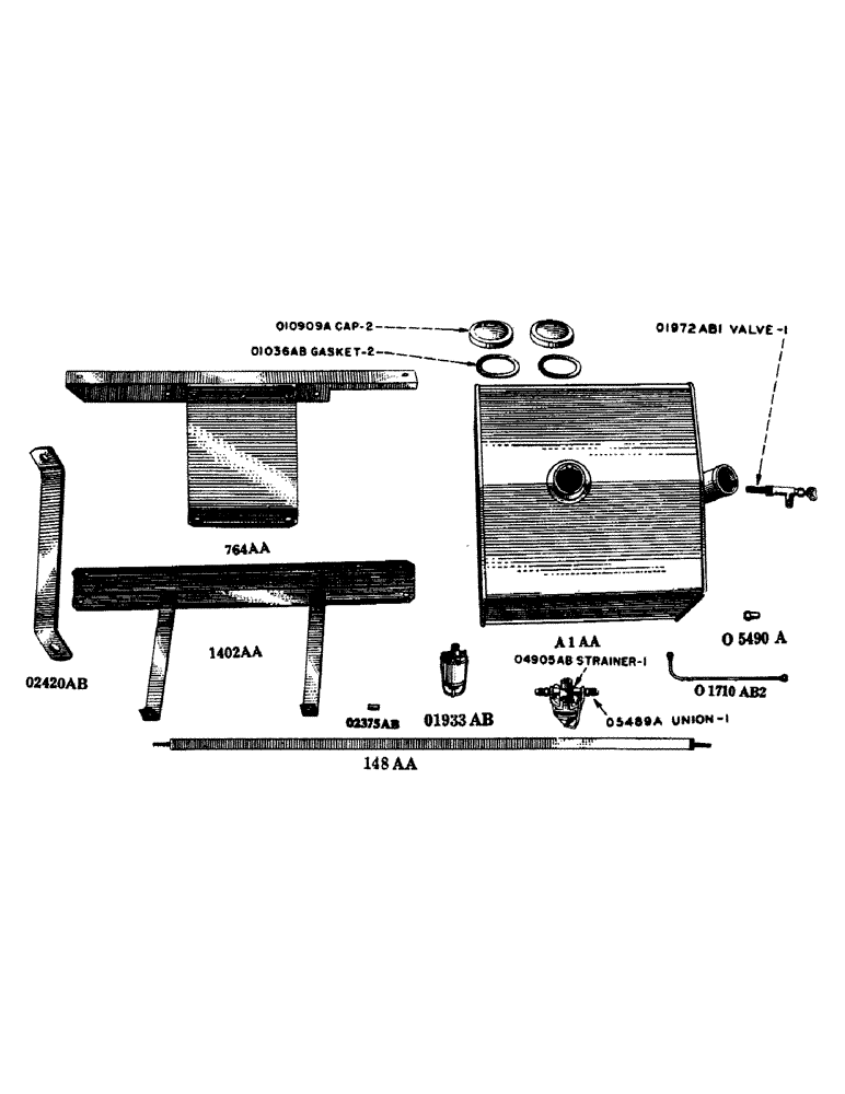 Схема запчастей Case IH LE - (46) - FUEL TANK 
