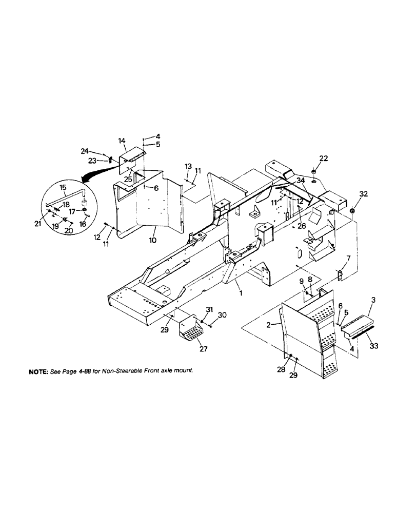 Схема запчастей Case IH 9110 - (06-1) - FRONT FRAME (12) - FRAME