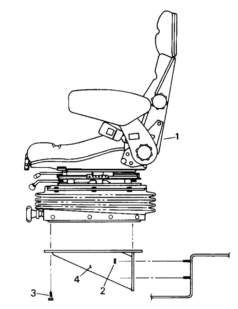 Схема запчастей Case IH ST325 - (01-19) - SEAT AND MOUNITNG (10) - CAB