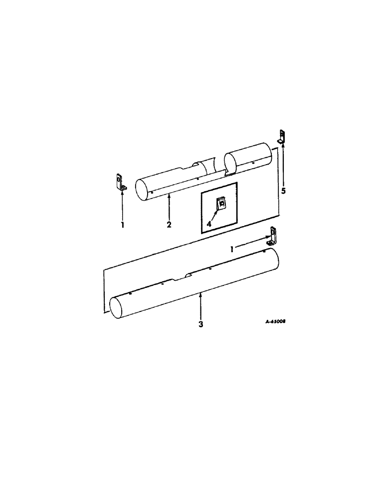 Схема запчастей Case IH 403 - (265[1]) - AXLE FINAL DRIVE SHAFT SHIELDS (88) - ACCESSORIES