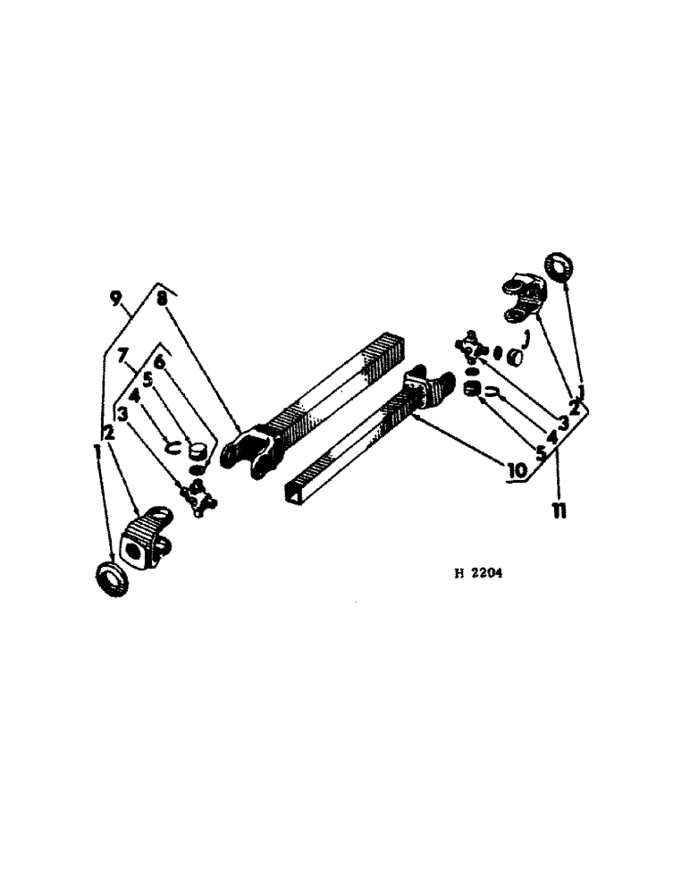Схема запчастей Case IH 155 - (J-17) - SIDE DRIVE UNIVERSAL ASSEMBLY (BORG-WARNER CORP.) 