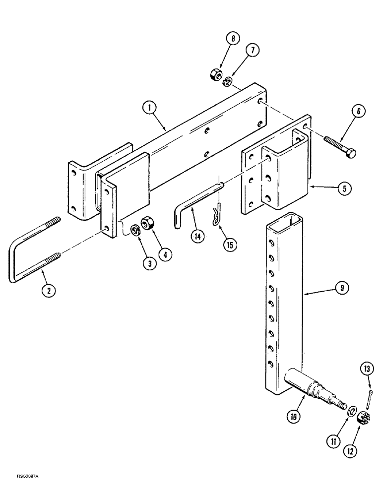 Схема запчастей Case IH 4300 - (9-076) - GAUGE WHEEL, VERTICAL FOLD AND DOUBLE FOLD (09) - CHASSIS/ATTACHMENTS