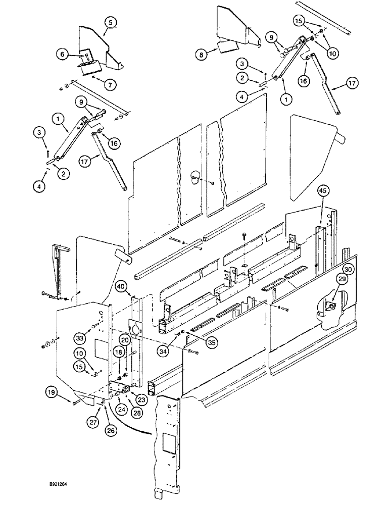Схема запчастей Case IH 1800 - (9C-16) - BASKET DOOR (16) - BASKET