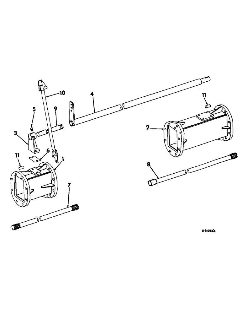 Схема запчастей Case IH 403 - (040) - MAIN AXLE EXTENSION (25) - FRONT AXLE SYSTEM