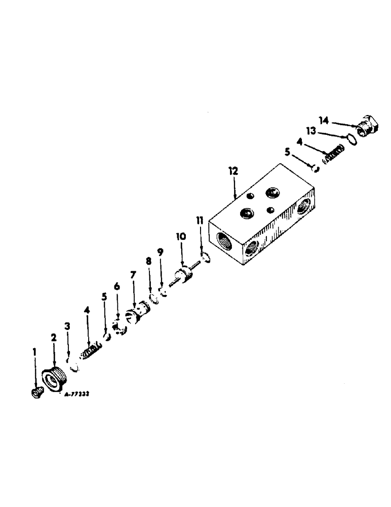 Схема запчастей Case IH 642 - (AE-12) - DOUBLE ACTING CHECK VALVE 