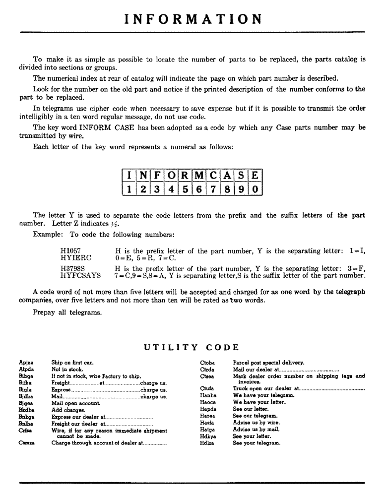 Схема запчастей Case IH 800 - (003) - INFORMATION (00) - GENERAL & PICTORIAL INDEX