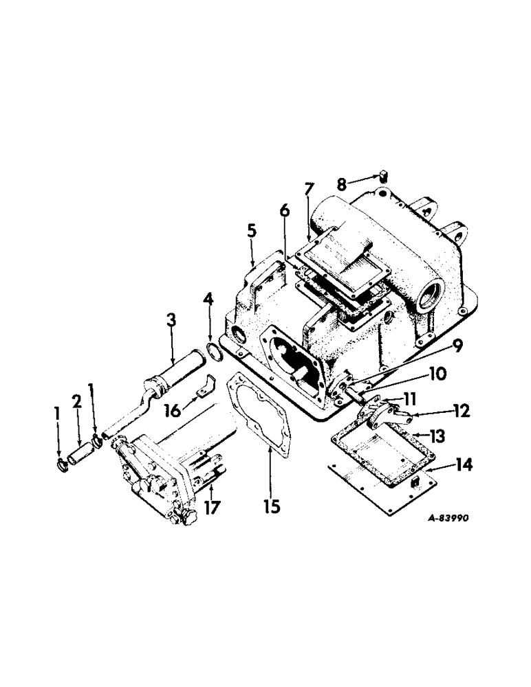 Схема запчастей Case IH B414 - (130) - HYDRAULIC SYSTEM, HYDRAULIC LIFT ATTACHMENT, DRAFT CONTROL, LIFT HOUSING & CONNECTIONS (07) - HYDRAULIC SYSTEM