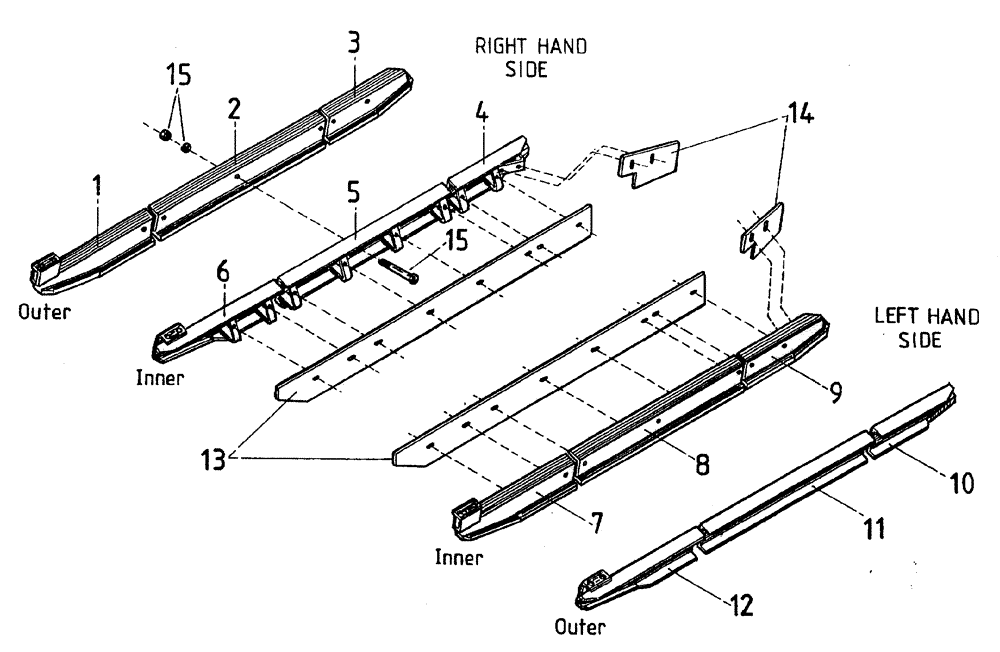 Схема запчастей Case IH 7700 - (A03[20]) - STONE GUARDS, TRACK FRAME Mainframe & Functioning Components