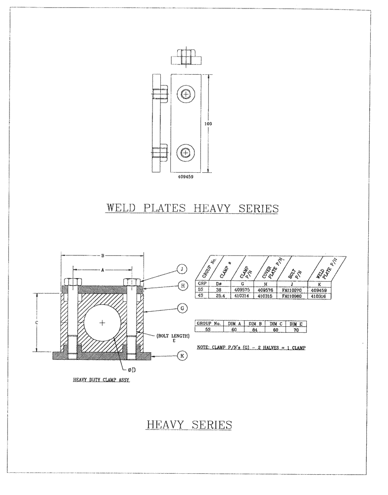 Схема запчастей Case IH 7700 - (B15[03]) - STAUFF CLAMPS (HEAVY) Hydraulic Components & Circuits