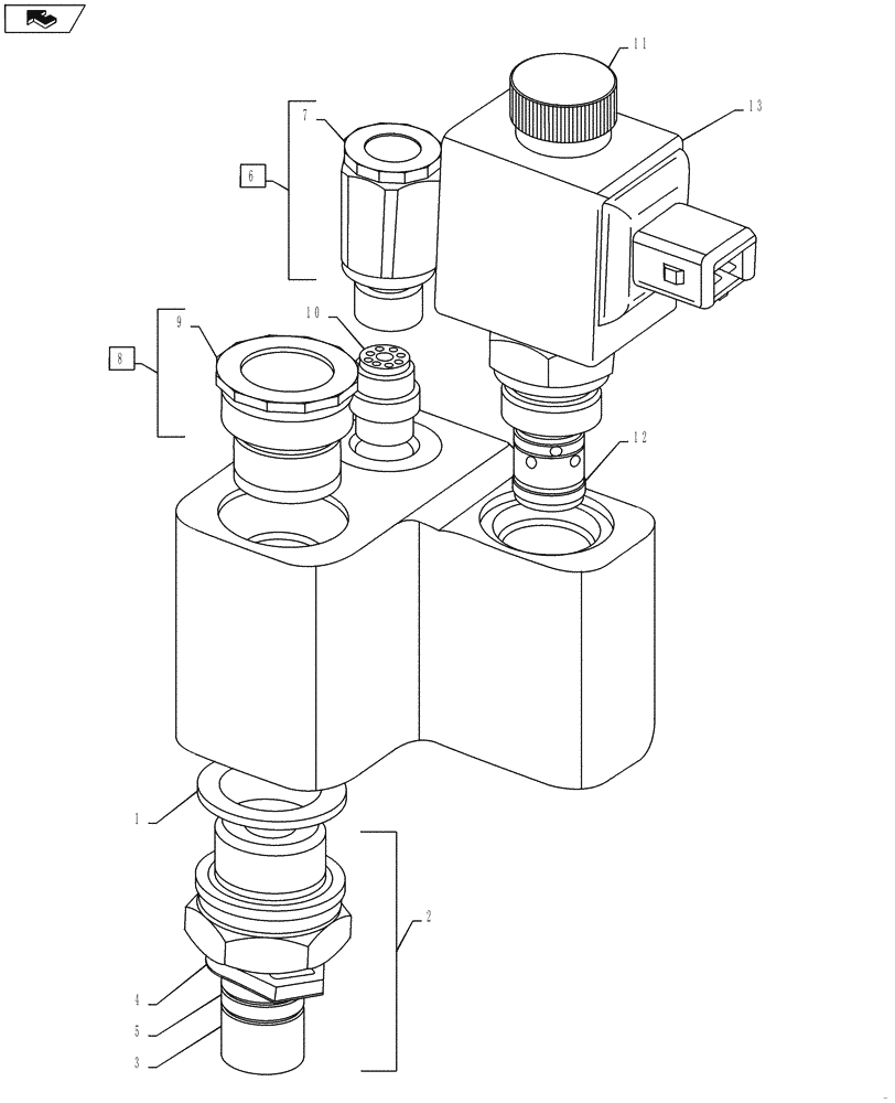 Схема запчастей Case IH L765 - (35.310.AC) - VALVE (35) - HYDRAULIC SYSTEMS