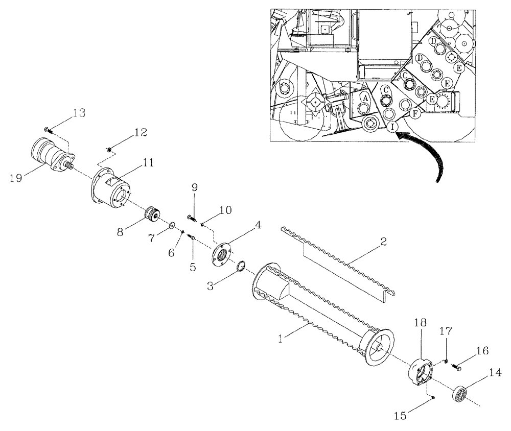 Схема запчастей Case IH 7700 - (A05[07]) - BOTTOM ROLLER,  LOWER - I Mainframe & Functioning Components