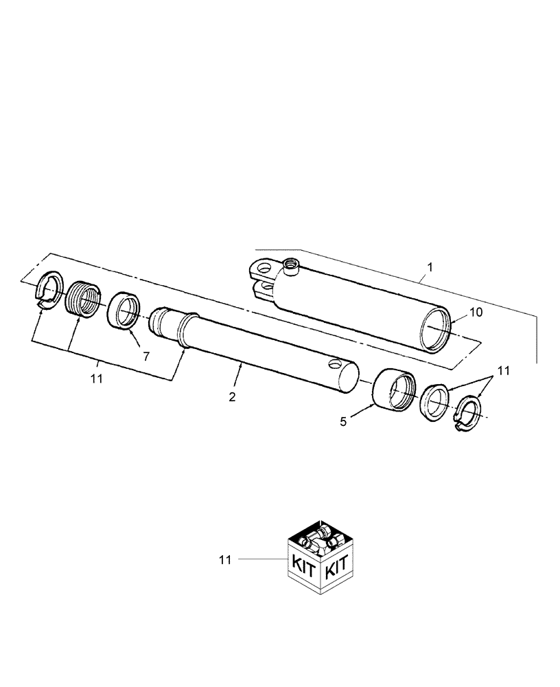 Схема запчастей Case IH BMX184 - (113) - HYDRAULIC CYLINDER, ANGLE (00) - COMPLETE MACHINE