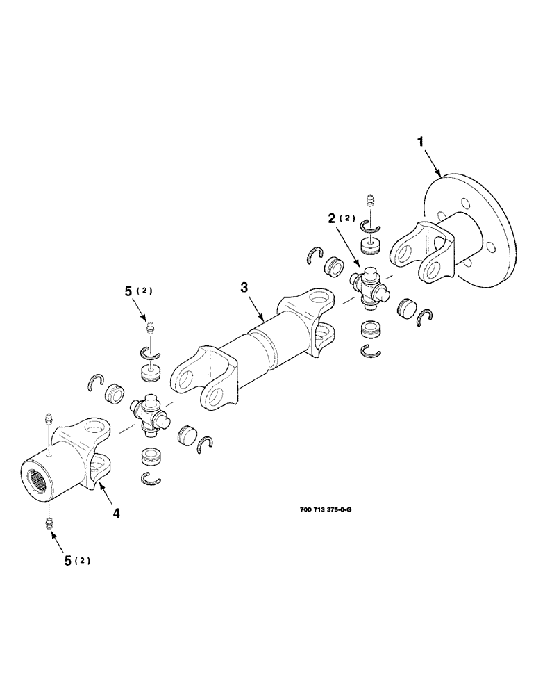 Схема запчастей Case IH 8850 - (02-06) - U-JOINT ASSEMBLY, FRONT, 700713375 U-JOINT ASSEMBLY COMPLETE (02) - ENGINE