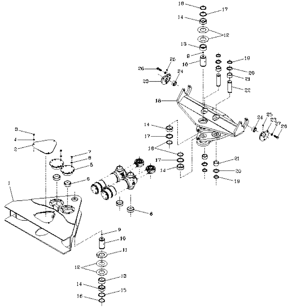 Схема запчастей Case IH 7700 - (A08[01]) - ELEVATOR SLEW MECHANISM Mainframe & Functioning Components