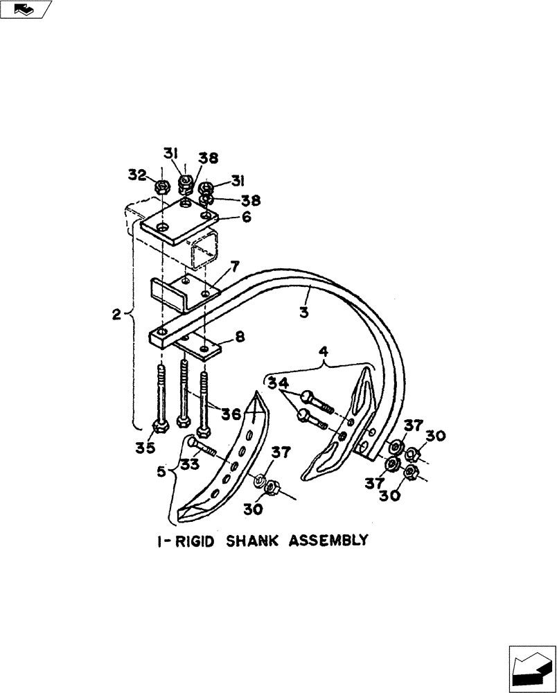 Схема запчастей Case IH CHIZZL CHAMP - (75.200.05) - 29" RIGID SHANK ASSM (75) - SOIL PREPARATION
