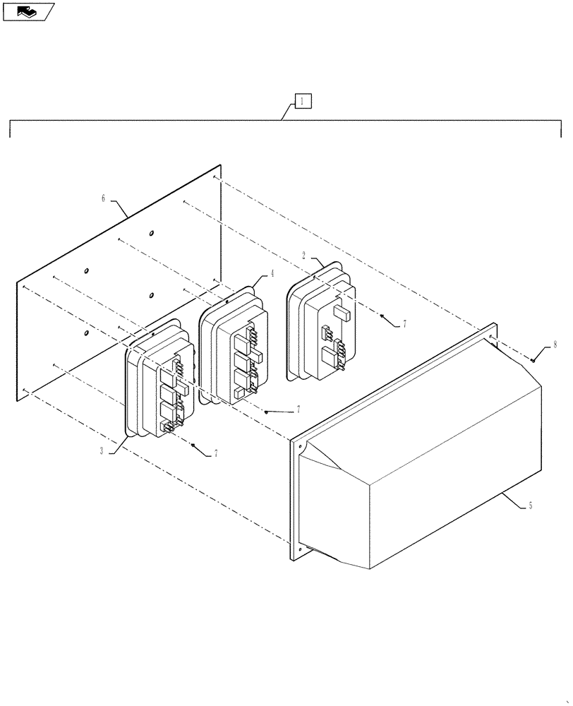 Схема запчастей Case IH 3330 - (55.440.30) - AIM COMMAND PACKAGE, PWM 1-6 SEC (55) - ELECTRICAL SYSTEMS
