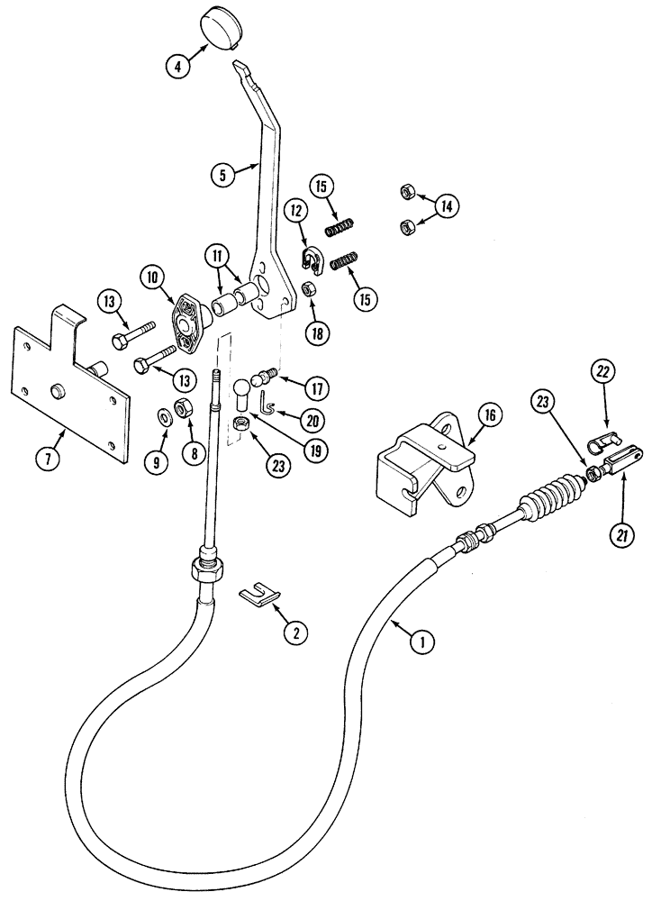 Схема запчастей Case IH 5120 - (6-046) - TRANSMISSION, CREEPER CONTROL (06) - POWER TRAIN